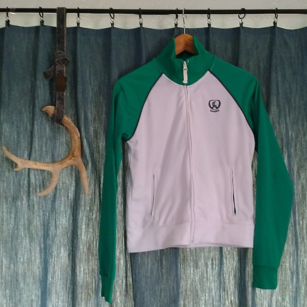 💚 Teal & White Track Jacket